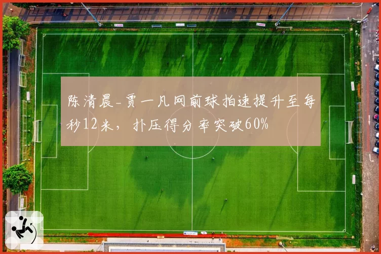 陈清晨_贾一凡网前球拍速提升至每秒12米，扑压得分率突破60%