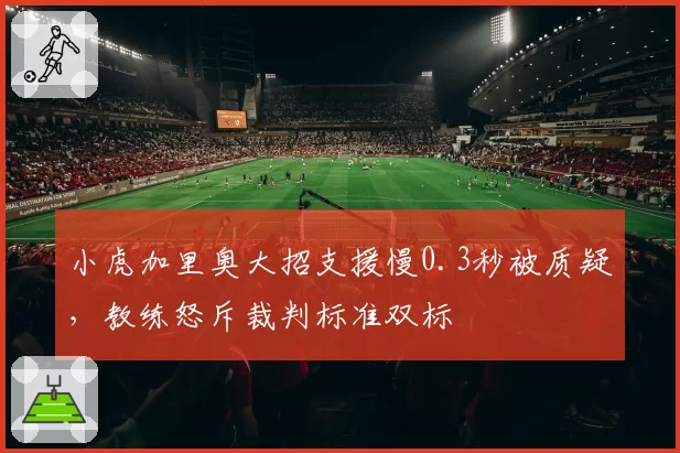 小虎加里奥大招支援慢0.3秒被质疑,教练怒斥裁判标准双标