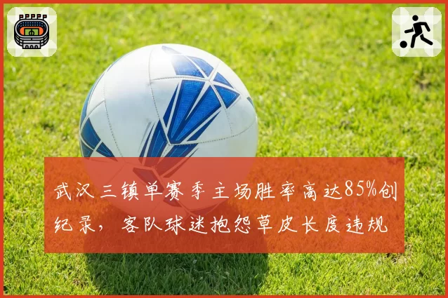 武汉三镇单赛季主场胜率高达85%创纪录,客队球迷抱怨草皮长度违规